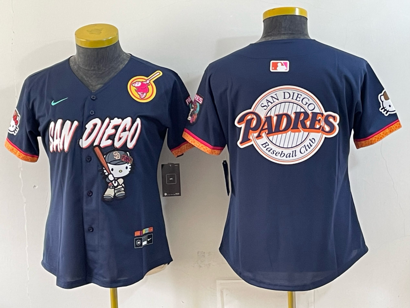 women San Diego Padres blank blue Nike 2026 MLB Jersey 0831007->women mlb jersey->Women Jersey